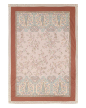 BASSETTI Plaid INDIAN ROSES v41 BEIGE