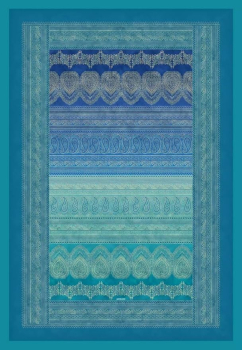 BASSETTI Plaid BRUNELLESCHI v2 TUERKIS